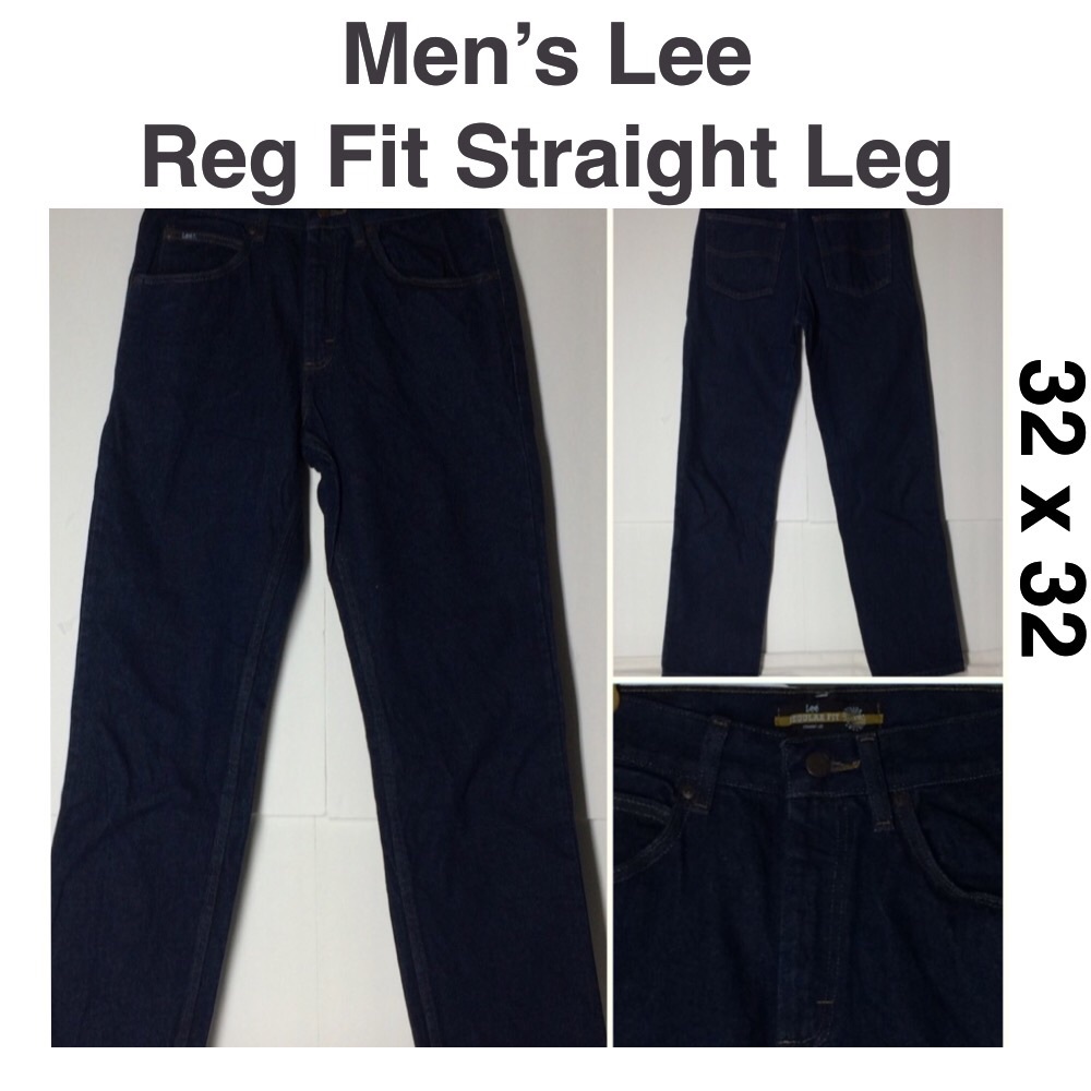 🌟Men’s Lee Jeans Reg Fit Straight Leg 32x32